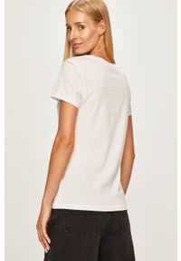 Calvin Klein Jeans - T-shirt J20J207879. Okazja: na co dzień. Kolor: biały. Materiał: dzianina. Wzór: nadruk. Styl: casual #5