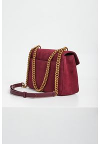 Pinko - Torebka damska zamszowa Cupido Messenger Classic Suede PINKO. Materiał: zamszowe #2