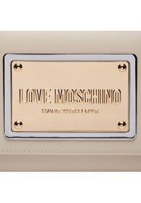 Love Moschino - LOVE MOSCHINO Torebka JC4355PP0IK1211A Beżowy. Kolor: beżowy. Materiał: skórzane #4