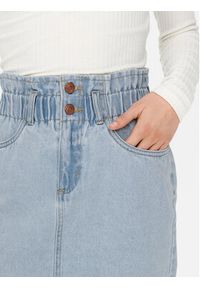 only - ONLY Spódnica jeansowa 15195868 Niebieski Regular Fit. Kolor: niebieski. Materiał: bawełna