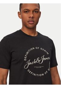 Jack & Jones T-Shirt Grayson 12288377 Czarny Regular Fit. Kolor: czarny. Materiał: bawełna #4