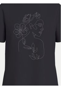 Vila T-Shirt Sybil 14108062 Czarny Regular Fit. Kolor: czarny. Materiał: bawełna #7