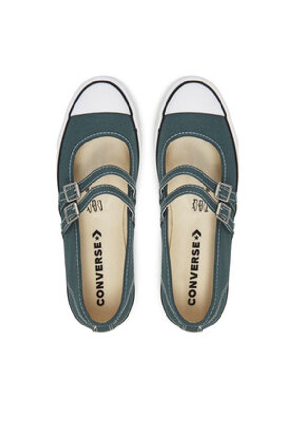 Converse Baleriny Chuck Taylor All Star Dainty Mary Jane A13797C Zielony. Kolor: zielony. Materiał: materiał
