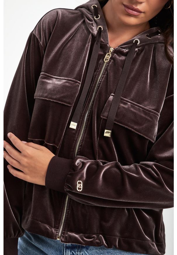 Liu Jo - Bluza damska welurowa LIU JO. Materiał: welur