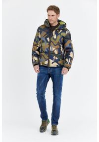Blauer USA - BLAUER Puchowa kurtka męska Perry w moro, Rozmiar M. Kolor: wielokolorowy. Materiał: puch. Wzór: moro #4