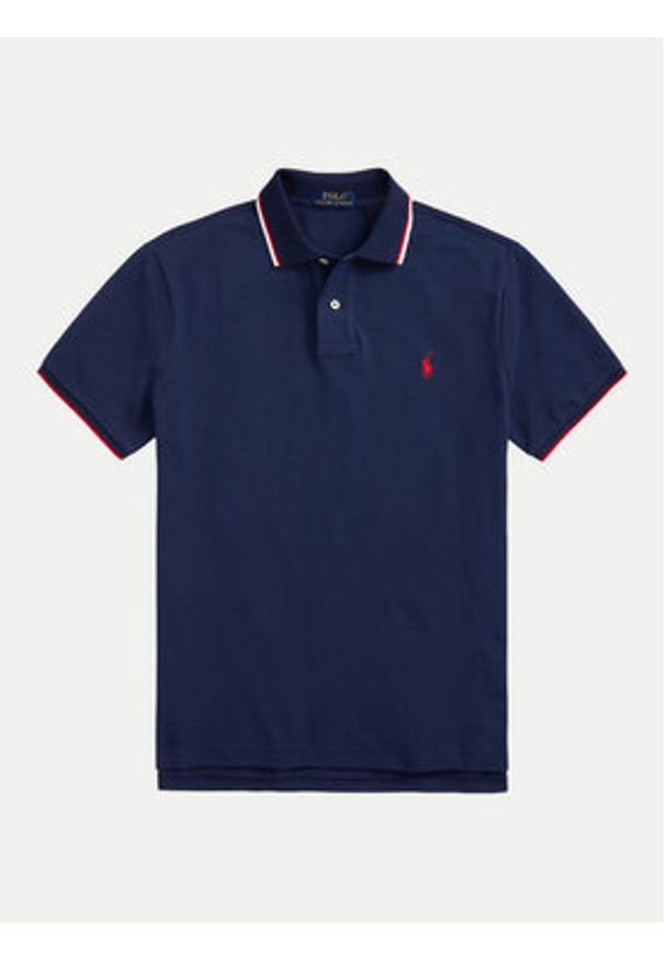 Polo Ralph Lauren Polo Classics 710842621003 Granatowy Slim Fit. Typ kołnierza: polo. Kolor: niebieski. Materiał: bawełna