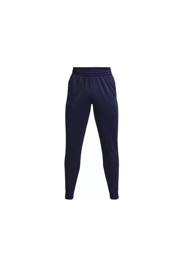 Spodnie treningowe męskie Under Armour 1373362410. Kolor: niebieski. Materiał: dresówka. Sport: bieganie