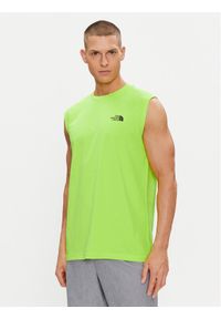 The North Face Tank top Simple Dome NF0A87R3 Zielony Regular Fit. Kolor: zielony. Materiał: bawełna #1