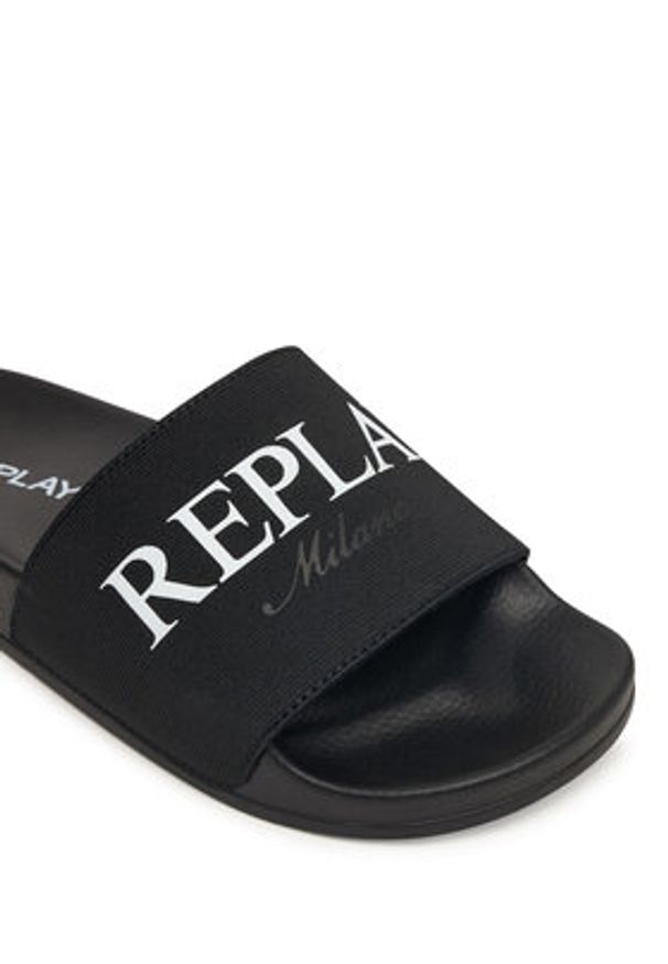 Replay - REPLAY Klapki GWF1B .000.C0055T Czarny. Kolor: czarny. Materiał: syntetyk