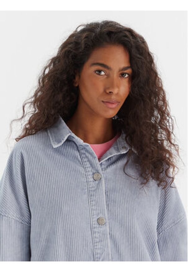 Roxy Koszula Kick Back Washed Cord ERJWT03697 Niebieski Regular Fit. Kolor: niebieski. Materiał: bawełna