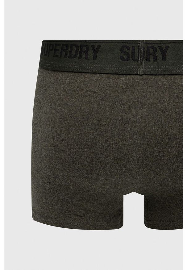Superdry bokserki (2-pack) męskie kolor zielony. Kolor: zielony. Materiał: bawełna