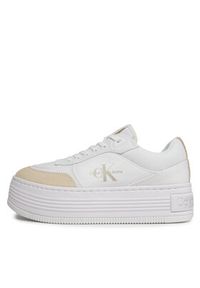 Calvin Klein Jeans Sneakersy YW0YW01433 Biały. Kolor: biały. Materiał: skóra #5