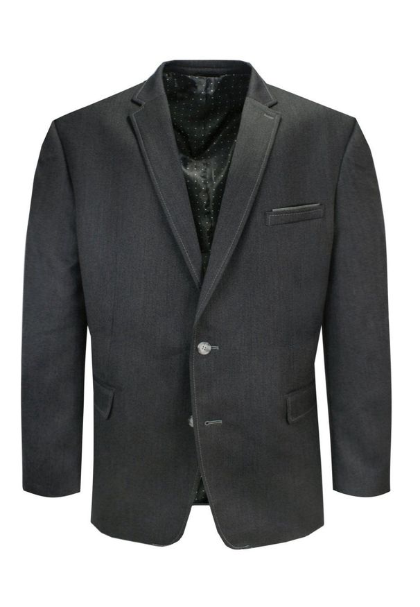 un SARTO - Marynarka Elegancka, Popielata, Szara, Klasyczny Krój, 2 Guziki, Jedno Rozcięcie -UN SARTO. Kolor: szary. Materiał: poliester, wełna. Styl: elegancki, klasyczny