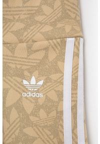 adidas Originals szorty dziecięce HC7068 kolor beżowy wzorzyste. Kolor: beżowy. Materiał: bawełna, dzianina #2