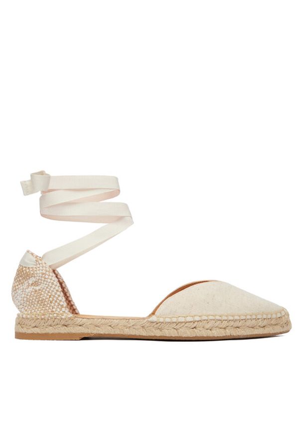 Castañer Espadryle Camila C/8/269 26219 Beżowy. Kolor: beżowy. Materiał: skóra, zamsz