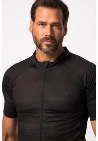 JAY-PI - Męska Koszulka rowerowa FLEXNAMIC® odzież rowerowa szybkoschnąca. Kolekcja: plus size. Kolor: czarny. Materiał: elastan, poliester, materiał. Sport: kolarstwo