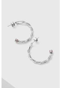 TOMMY HILFIGER - Tommy Hilfiger kolczyki. Kolor: srebrny #1