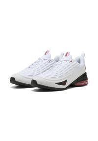 Puma - Sneakersy unisex Meza PUMA White Black For All Time Red. Kolor: czerwony, biały, wielokolorowy, czarny. Sport: turystyka piesza