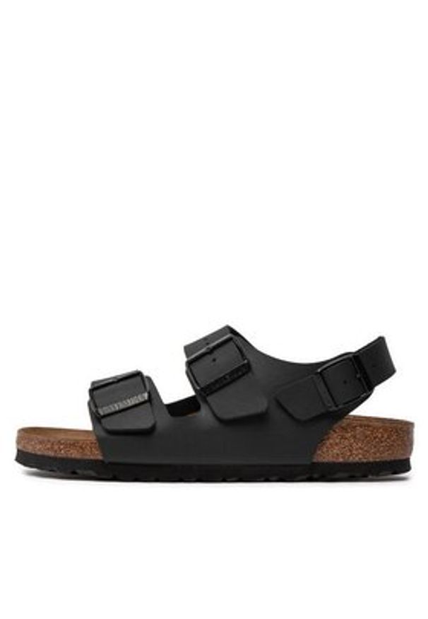Birkenstock Sandały Milano 034793 Czarny. Kolor: czarny. Materiał: skóra