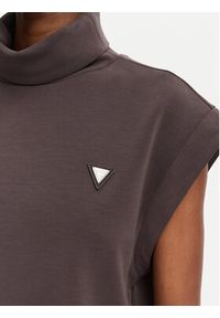 Guess Bluza V6YQ18 K4318 Brązowy Regular Fit. Kolor: brązowy. Materiał: syntetyk #5