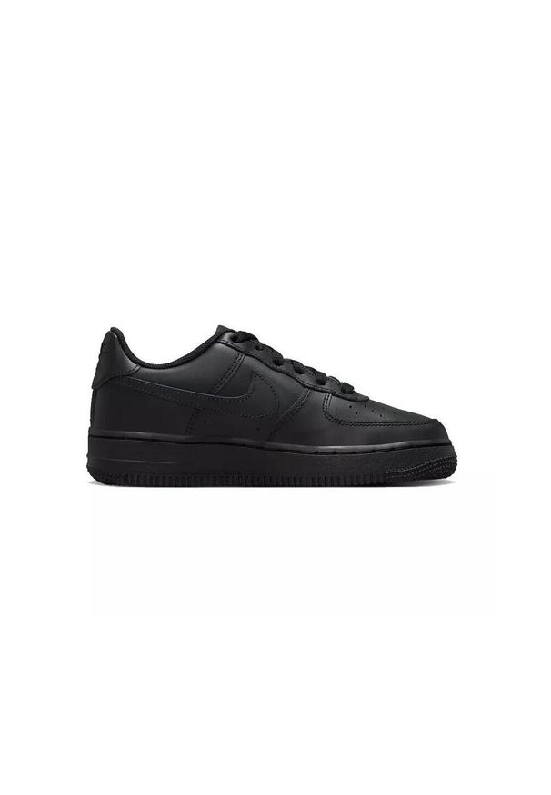 Buty do chodzenia damskie Nike Air Force 1. Kolor: czarny. Materiał: skóra. Szerokość cholewki: normalna. Model: Nike Air Force. Sport: turystyka piesza