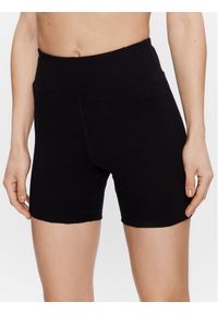 DKNY Sport Szorty sportowe DP3S5118 Czarny Classic Fit. Kolor: czarny. Materiał: bawełna