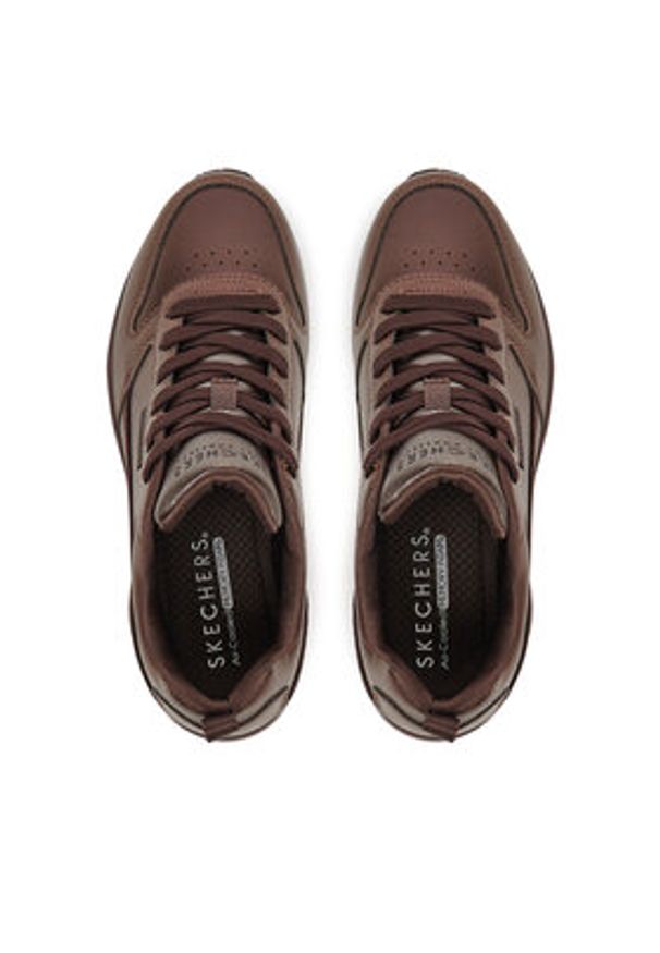 skechers - Skechers Sneakersy Uno - Galactic Gal 177104/CHOC Brązowy. Kolor: brązowy. Materiał: skóra