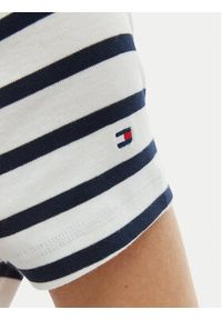 TOMMY HILFIGER - Tommy Hilfiger T-Shirt WW0WW49250 Écru Slim Fit. Kolor: kremowy. Materiał: bawełna #4