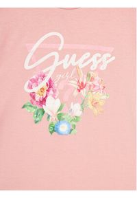 Guess Bluzka J4YI38 K6YW4 Różowy Regular Fit. Kolor: różowy. Materiał: bawełna