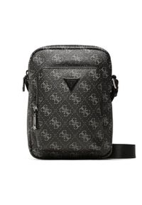 Guess Saszetka Vezzola Smart HMEVZL P3163 Czarny. Kolor: czarny. Materiał: skóra