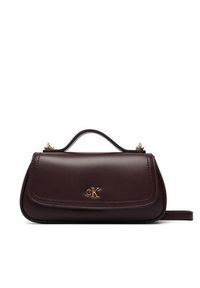 Calvin Klein Torebka LV04F3679G Bordowy. Kolor: czerwony. Materiał: skórzane #2