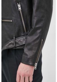 AllSaints Ramoneska skórzana WICK BIKER męska kolor czarny przejściowa ML007P. Okazja: na co dzień. Kolor: czarny. Materiał: skóra. Styl: casual #7