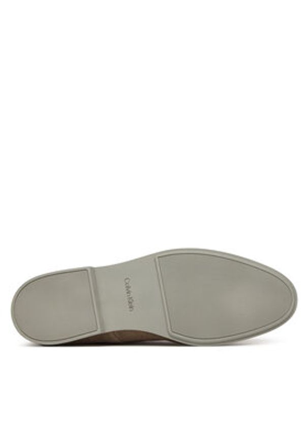 Calvin Klein Półbuty Low Prof Derby Su HM0HM02232 Beżowy. Kolor: beżowy. Materiał: skóra, zamsz