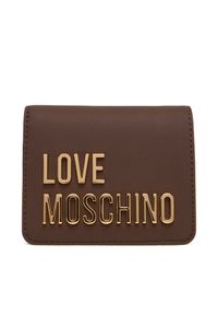 Love Moschino - Mały Portfel Damski LOVE MOSCHINO. Kolor: brązowy