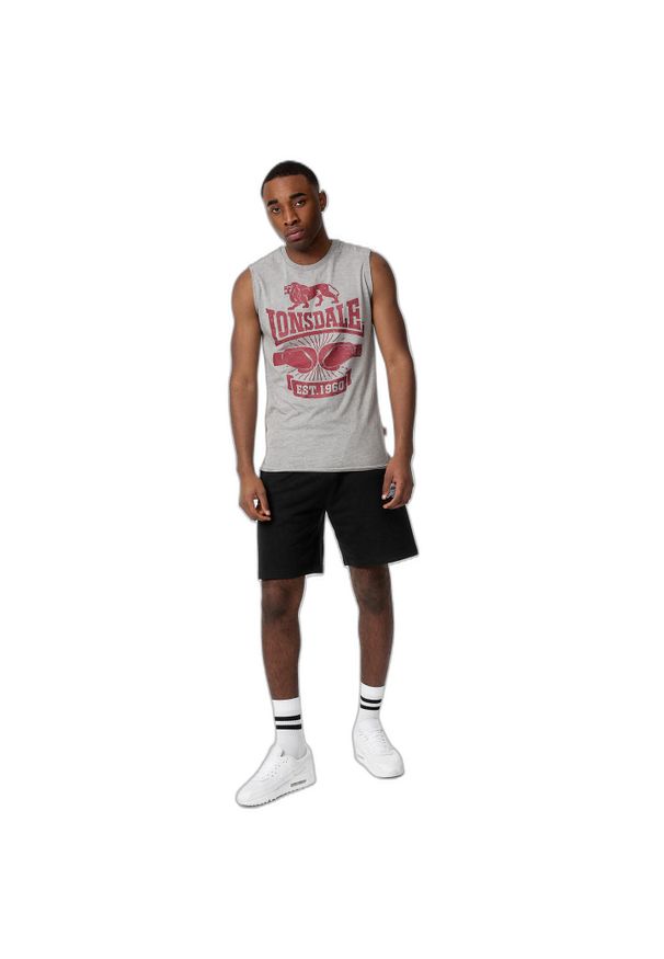 Klasyczny tank top Lonsdale Cleator. Kolor: szary