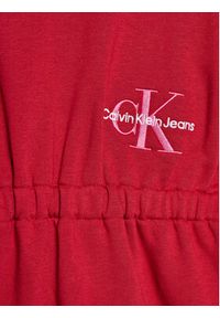 Calvin Klein Jeans Sukienka dzianinowa Monogram IG0IG02316 Czerwony Relaxed Fit. Kolor: czerwony. Materiał: bawełna #3
