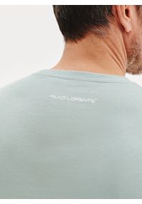 Pako Lorente - PAKO LORENTE – Bawełniany zielony t-shirt. Okazja: na co dzień. Kolor: zielony, niebieski, żółty, oliwkowy. Materiał: bawełna. Styl: casual #5