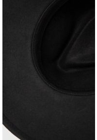 Brixton Kapelusz wełniany kolor czarny. Kolor: czarny. Materiał: wełna #4