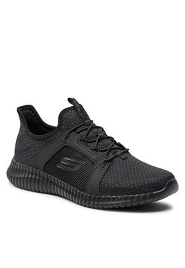 skechers - Skechers Sneakersy Elite Flex 52640/BBK Czarny. Kolor: czarny. Materiał: mesh, materiał