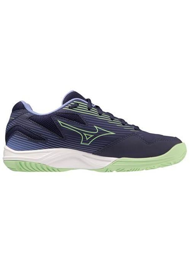 Buty siatkarskie damskie Mizuno Buty Cyclone Speed 4. Zapięcie: sznurówki. Kolor: zielony, niebieski, wielokolorowy. Materiał: materiał, guma. Szerokość cholewki: normalna. Sport: siatkówka