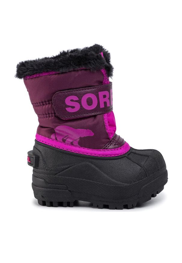 sorel - Sorel Śniegowce Toddler Snow Commander NV1960 Różowy. Kolor: różowy. Materiał: materiał