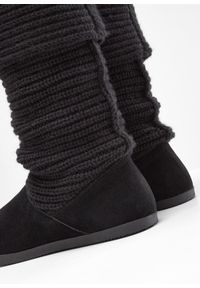 bonprix - Kozaki zimowe. Zapięcie: bez zapięcia. Kolor: czarny. Szerokość cholewki: normalna. Sezon: zima #2