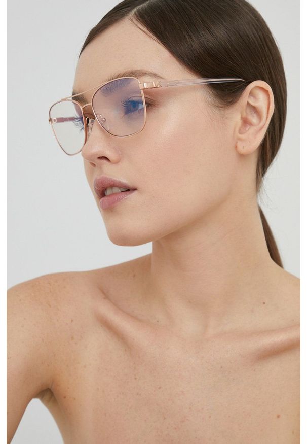 Michael Kors Okulary przeciwsłoneczne damskie kolor biały. Kolor: biały