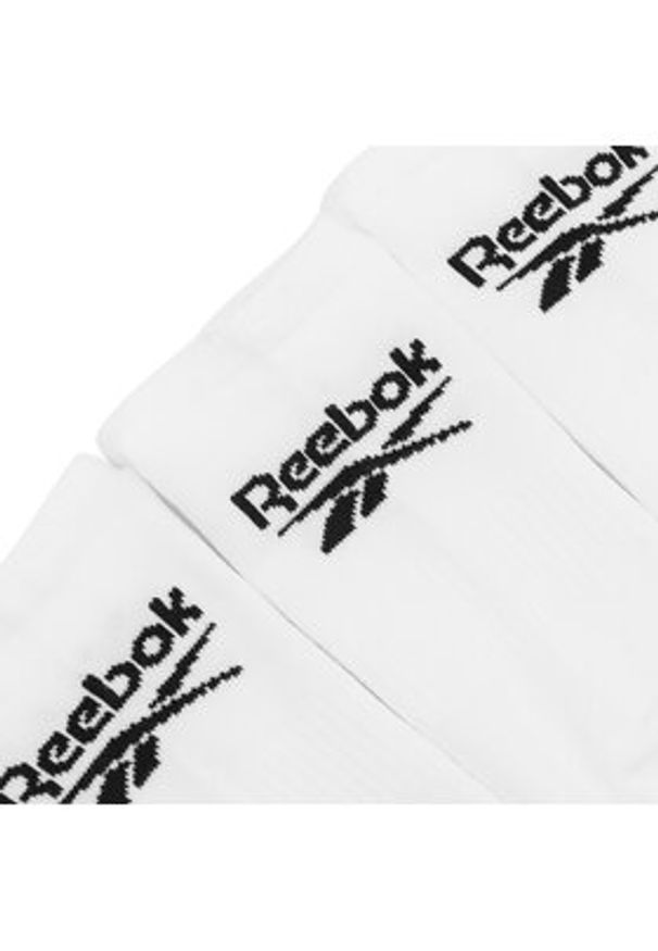 Reebok Zestaw 3 par niskich skarpet unisex R0353-SS24 (3-pack) Biały. Kolor: biały. Materiał: materiał