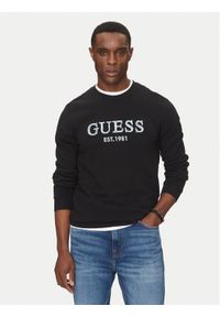 Guess Bluza M5GQ08 KCN01 Czarny Regular Fit. Kolor: czarny. Materiał: bawełna