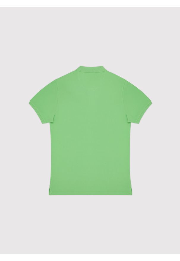 Pako Lorente - PAKO LORENTE – Gładki t-shirt polo w zielonym kolorze. Okazja: na co dzień. Typ kołnierza: polo. Kolor: zielony, czerwony, biały. Materiał: bawełna. Wzór: gładki. Styl: casual