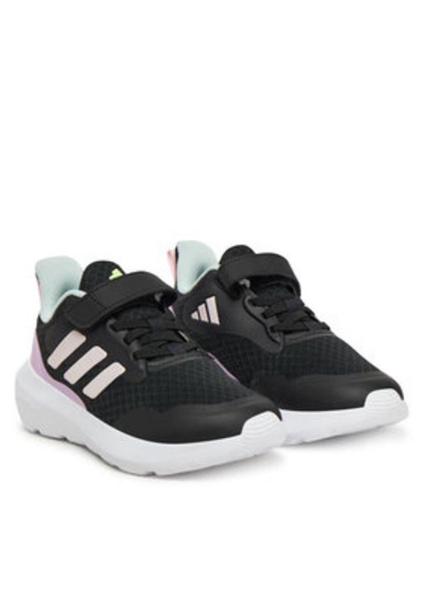 Adidas - adidas Sneakersy Fortarun 3 JI2192 Czarny. Kolor: czarny. Materiał: materiał