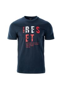 Hi-tec - T-shirt Męski Rimo. Kolor: niebieski. Sport: turystyka piesza