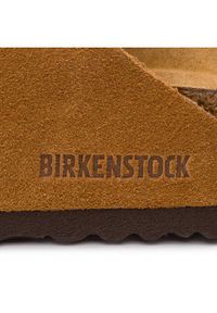 Birkenstock Klapki Arizona Bs 1009526 Brązowy. Kolor: brązowy. Materiał: skóra, zamsz