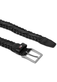 TOMMY HILFIGER - Tommy Hilfiger Pasek Męski Oliver 3.0 Leather Braid Dc AM0AM12068 Czarny. Kolor: czarny. Materiał: skóra #2